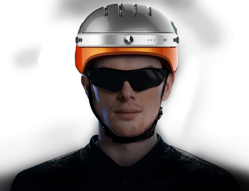 Sporthelm mit Kamera